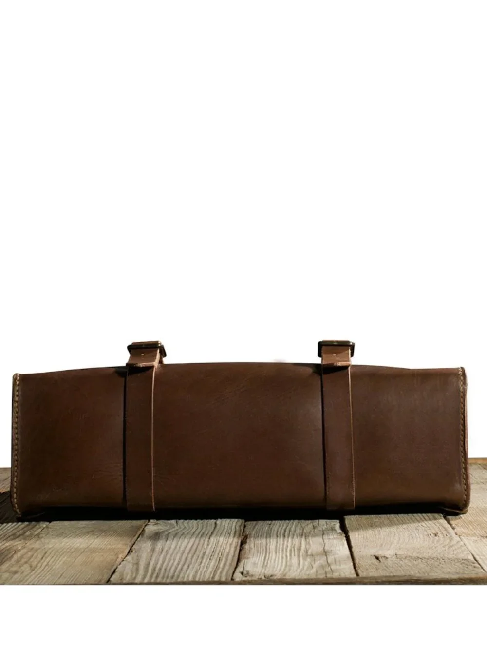 Satchel & Page 4-Way Brown Leather Briefcase Laptop Backpack